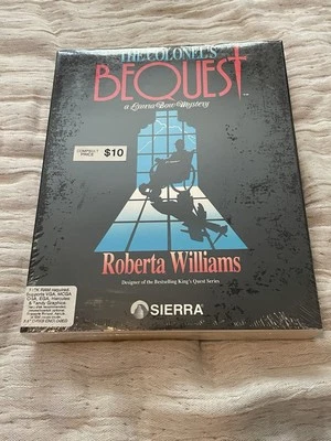 Colonel’s Bequest Roberta Williams Game Sealed Big Box PC 1989 Sierra Vintage  - Image 1 of 4