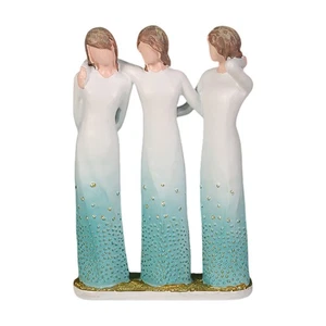 Escultura de tres hermanas Sisters by My Side celebra amistades decoración de escritorio nueva - Imagen 1 de 6
