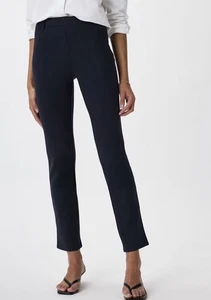 Quitte schwarz Ultra Stretch Ponte Strick Pull-On gerades Bein Hose Gr. XS neu mit Etikett - Bild 1 von 5