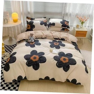 Floral Comforter Sets Queen Women Girls Black Sunflower Queen-90"*90" Floral 5 - Picture 1 of 7