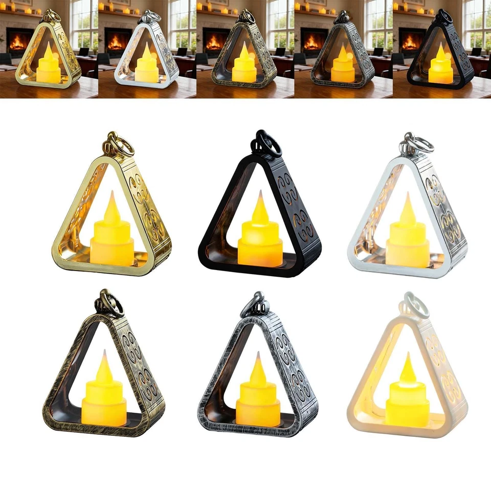 Creative Bedside Lamp Desktop Atmosphere Light Triangle Desk Lamp Ornament for - Image 1 of 1