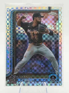 Otto Lopez 2025 Topps Chrome X-Fractors Miami Marlins - Imagen 1 de 2
