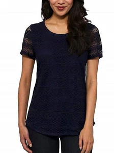 Leo and Nicole Damen Spitzentop dunkelblau Small - Bild 1 von 1