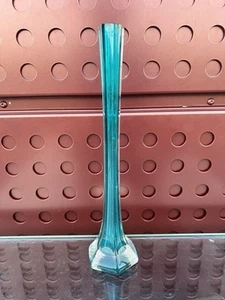 Vase Murano-Stil grün Glas groß dünn dekorativ dekorativ unmarkiert 30 cm - Bild 1 von 12