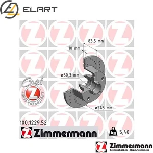 2x BRAKE DISC 100.1229.52 FOR AUDI A4B5 AHU/AFF/ATJ/AJM/AFN/AVG/1Z/AHH 1.9L 4cyl - Picture 1 of 8