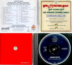 KEILLOR GARRISON *VG+* "NOW IT IS CHRISTMAS AGAIN" 1994 US ANGEL CD - Bild 1 von 1