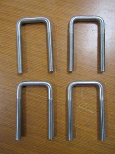 💥4) NEU VIERKANT 3-5/8 ZOLL U-SCHRAUBE 4 STÜCK - Bild 1 von 4