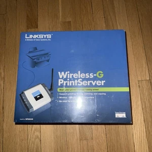 Linksys Wireless-G Print Server Multifunction Printer Support WPSM54G Router NEW - Picture 1 of 4