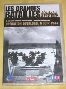 DVD LES GRANDES BATAILLES / 6 JUIN 1944 OVERLORD, BATAILLE DE NORMANDIE / NEUF  - Foto 1 di 1