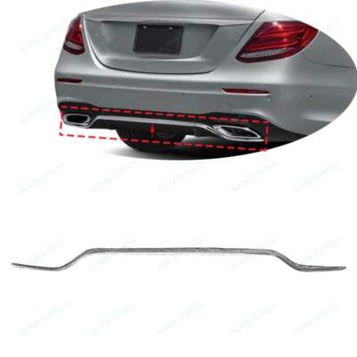 Parte de parachoques trasero cromado moldura apta para Mercedes Benz Clase E W213 2016-20 Foto 1 de 4