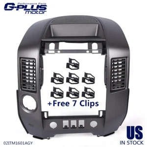FIT FOR 2004-2006 NISSAN TITAN ARMADA CENTER DASH RADIO AC BEZEL W/ SPEAKER - Picture 1 of 12