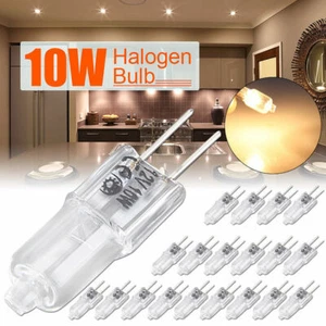 10 Pcs G4 20W Watt 12V Halogen Tungsten 2 pin Light Capsule Lamp Bulb Base UK. - Picture 1 of 12