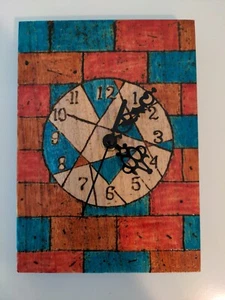 Decorative clock, colorful accent, for wall table shelf, children, great gift!! - Picture 1 of 7