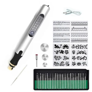 Pluma de Grabado Eléctrica Inalámbrica Multifunción Micro Pluma de Pulido 30 Brocas - Imagen 1 de 16