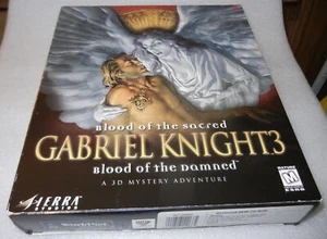 Gabriel Knight 3 Vintage Grande Minorista Caja PC Juego de Computadora - CD-ROM NUEVO - Imagen 1 de 7