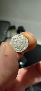 1999 D Dime Ultra Thin & Clipped Planchet Error DDO, DDR off-center OBV, - Picture 1 of 4