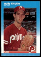 1987 Fleer Update Wally Ritchie . Philadelphia Phillies #U-104