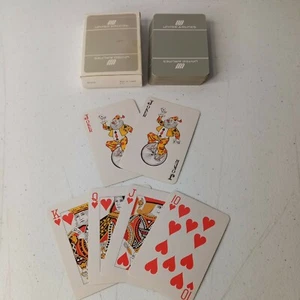 Caja gris baraja completa de cartas de United Airlines de colección - Imagen 1 de 5