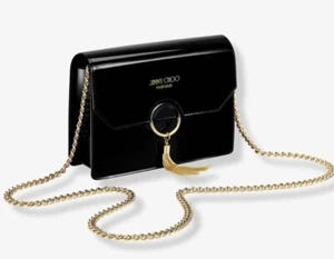 JIMMY CHOO Parfums Crossbody Vinyl Small bag Chain gold pouch Evening Bag - Picture 1 of 5