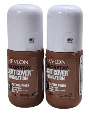 Revlon ColorStay Light Cover Liquid Foundation with SPF 35, 550 Mocha, Lot of 2 - Image 1 of 4