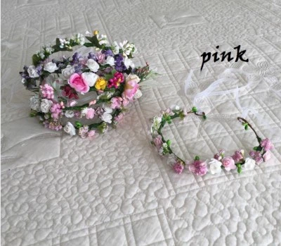 Bebés Pip Berry Cabeza Corona Cabeza Halo Flor Corona Recién Nacido Floral Corbata 0-2 años Foto 1 de 4