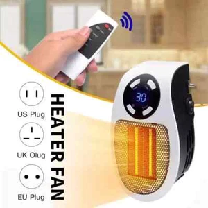 500W Portable Heater Electric Heater Plug in Wall Room Heater Home Appliance Hea - Picture 1 of 4