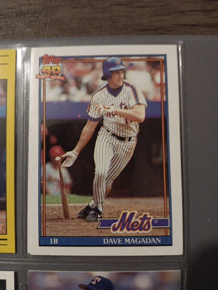 1991 Topps #480 Dave Magadan New York Mets MLB Baseball Card - Image 1 of 1