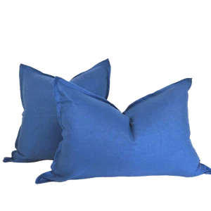 Provence Heavy Weight Pure French Linen Cushion in Two Sizes - Plush Feather Fil - Picture 1 of 3