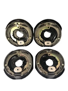 Set Of 4 Electric Trailer Brake 12"x2" Assembly For 7000 Lbs Axle - Picture 1 of 7