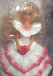 Cake Topping 1992 McDonalds Barbie mit Haaren zum Stylen - Bild 1 von 4