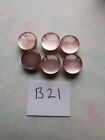 6 Dark Pink Mauve Shank buttons 11mm crafting dressmaking sewing BX21