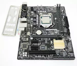 ASUS H110M-C Sockel 1151 mit Intel Pentium G4400 CPU + I/O Shield - Bild 1 von 4