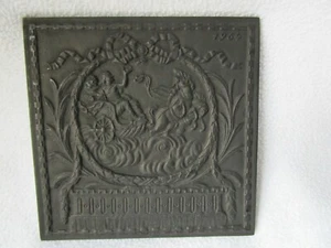 Buderus Wandbild Sonnenwagen Gußeisen Wandplatte 1964 12x12cm Rar Sammlung Top - Bild 1 von 6