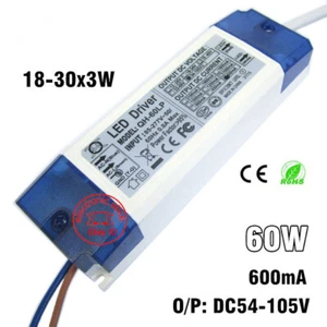 18-30x3W LED Driver Power Supply 600mA for 30pcs 3W High Power LED Chip 5 pcs - Picture 1 of 3