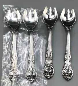 King Edward von Gorham Sterlingsilber 4er Set Eislöffel/Gabeln 5 3/8" - Bild 1 von 4