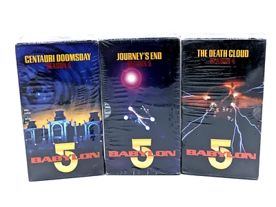 New Lot Of 8 Babylon 5 - VHS Tapes Volume 4.1 - 4.3, 5.8 - 5.12 Sealed - Image 1 of 4