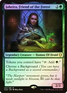 MTG FOIL Jaheira, Friend of the Forest CLB Rare #237 - Picture 1 of 1