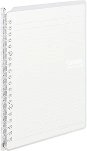 Campus Smart Ring Binder Notebooks, A5, 25 Sheets Capacity, 20 Rings, Clear, Jap - Picture 1 of 8