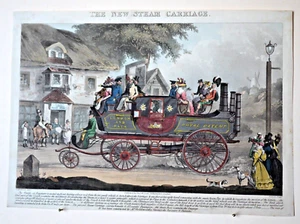 THE NEW STEAM CARRIAGE by G. Morton, Del. [artist], Pyall, Sculp. [engraver] - Picture 1 of 4