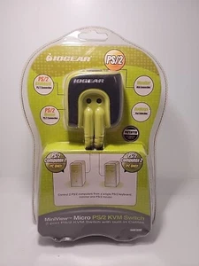 NEW IOGEAR MiniView Micro 2-port PS/2 KVM Switch Built Cables Sealed PC Only - Picture 1 of 6