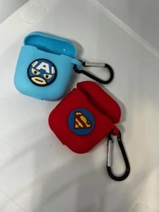 COVER PODS 2 GOMMA CUSTODIA CUFFIE PROTEZIONE AURICOLARI CASE capitan superman - Bild 1 von 5