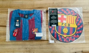 Rolling Stones x Barcelona FC Vintage Jersey & Hackney Diamonds Vinyl Disc - Picture 1 of 8