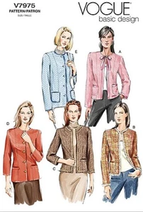 Giacca blazer Vogue V7975 Miss/Misses Petite "Chanel-Style" modello cucito 6-10 - Foto 1 di 9