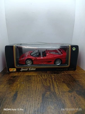MAISTO SPECIAL EDITION 31822 1/18 1:18 Ferrari F50 1995 rouge - Photo 1/4