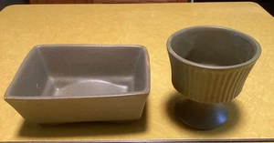 (2) Vtg-McCoy Floraline Planter-Flower Pots-Avocado Green-Excellent Condition - Picture 1 of 3