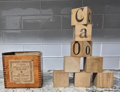 Milton Bradley’s Kindergarten Material No. 3-X - Enlarged Third Gift w/ 2x2  - Image 1 of 4