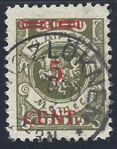 Memelgebiet 1923 MiNr. 174 ein Wert gestempelt aus Satz MiNr. 174-175 - Bild 1 von 1