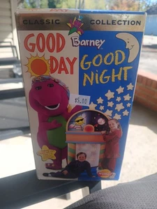 Barney The Dinosaur Good Day Good Night VHS Tape - Foto 1 di 2