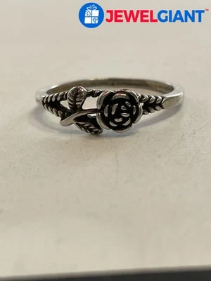 ANILLO FLORAL PLATA ESTERLINA TALLA 7,25 1,5 G #FZ813 Foto 1 de 4