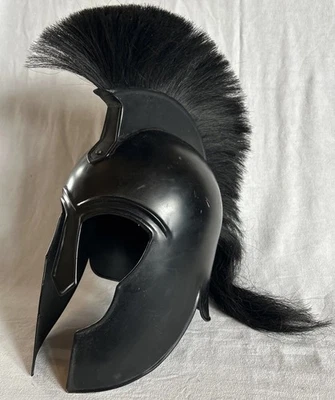 Casco negro estilo espartano/griego con escudo - Cosplay/exhibición Foto 1 de 4